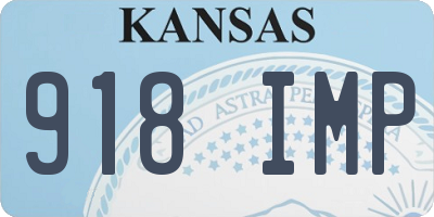 KS license plate 918IMP