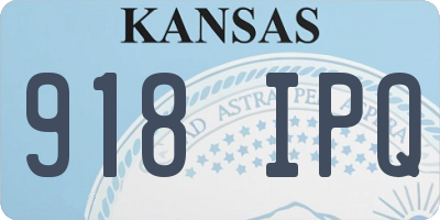 KS license plate 918IPQ