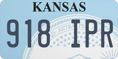 KS license plate 918IPR