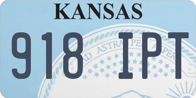 KS license plate 918IPT