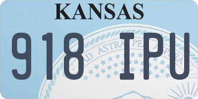 KS license plate 918IPU