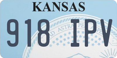 KS license plate 918IPV