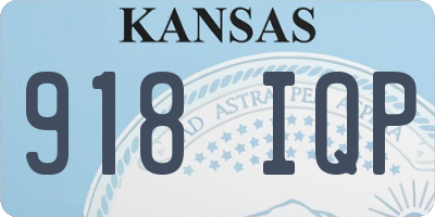 KS license plate 918IQP