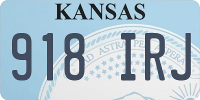 KS license plate 918IRJ