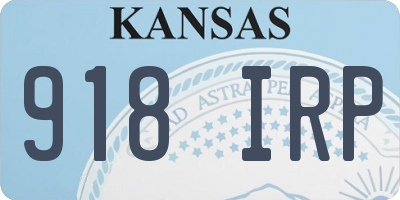 KS license plate 918IRP