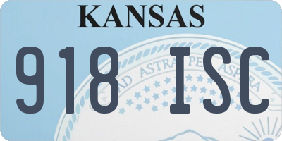KS license plate 918ISC