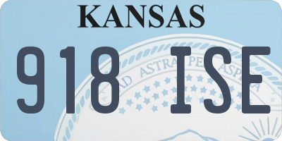 KS license plate 918ISE