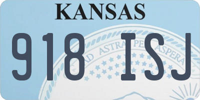 KS license plate 918ISJ