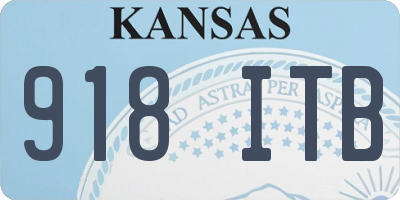 KS license plate 918ITB