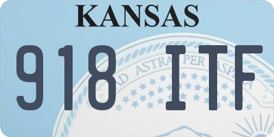 KS license plate 918ITF