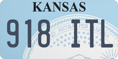 KS license plate 918ITL