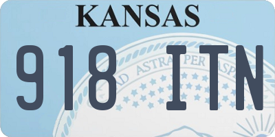 KS license plate 918ITN
