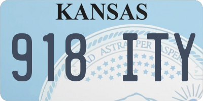 KS license plate 918ITY