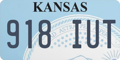 KS license plate 918IUT