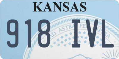 KS license plate 918IVL