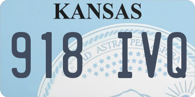KS license plate 918IVQ