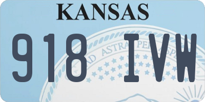 KS license plate 918IVW