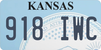 KS license plate 918IWC