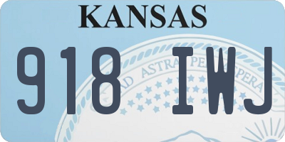 KS license plate 918IWJ