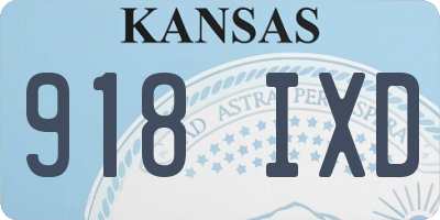 KS license plate 918IXD