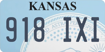 KS license plate 918IXI