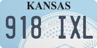 KS license plate 918IXL