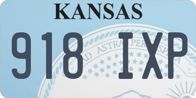 KS license plate 918IXP