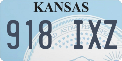 KS license plate 918IXZ