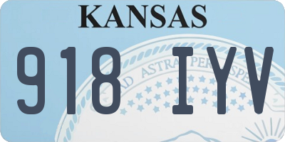 KS license plate 918IYV