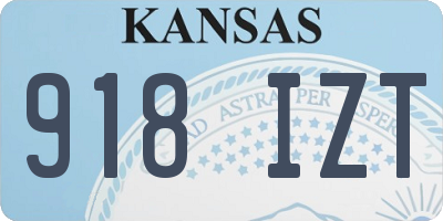 KS license plate 918IZT