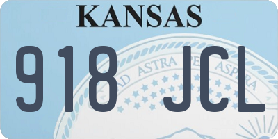 KS license plate 918JCL