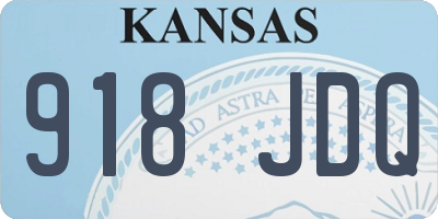 KS license plate 918JDQ