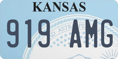 KS license plate 919AMG