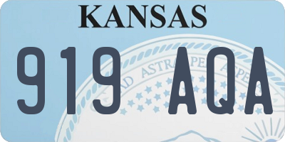 KS license plate 919AQA