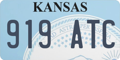 KS license plate 919ATC