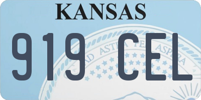 KS license plate 919CEL