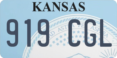 KS license plate 919CGL