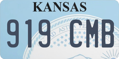 KS license plate 919CMB
