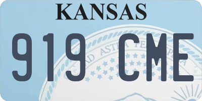 KS license plate 919CME