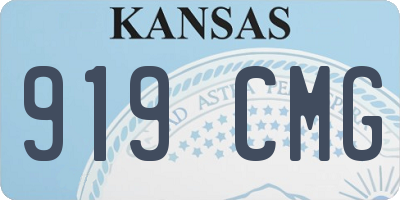 KS license plate 919CMG