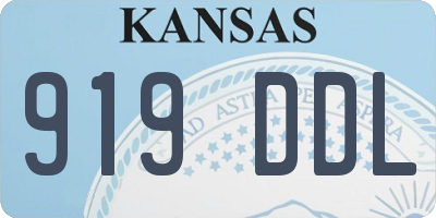 KS license plate 919DDL