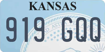KS license plate 919GQQ