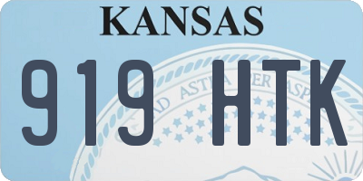 KS license plate 919HTK