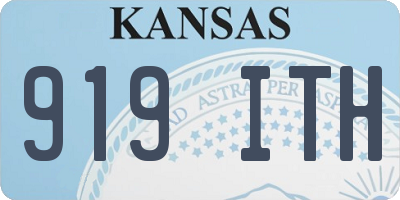 KS license plate 919ITH