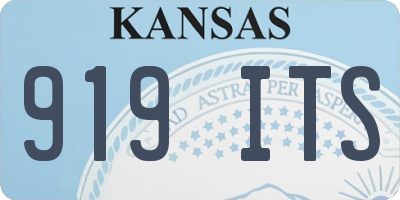 KS license plate 919ITS