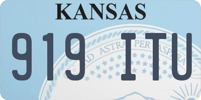 KS license plate 919ITU