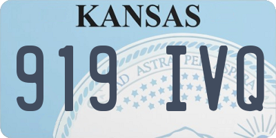KS license plate 919IVQ