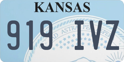 KS license plate 919IVZ
