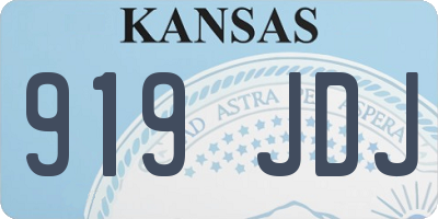 KS license plate 919JDJ