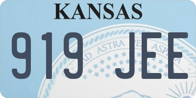 KS license plate 919JEE